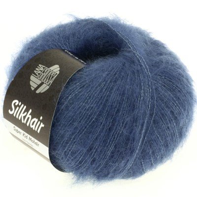 Lana Grossa Silkhair 079 jeans blauw
