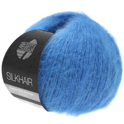 Lana Grossa Silkhair 132 helder blauw