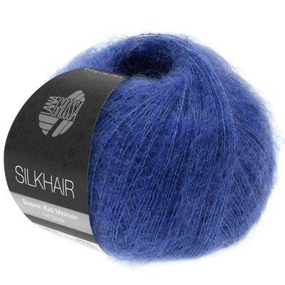 Lana Grossa Silkhair 144 blauw opruiming 