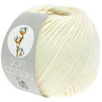 Lana Grossa Soft cotton 02 ecru
