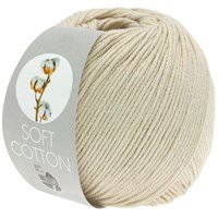 Lana Grossa Soft cotton 03 zand naturel (opruiming)