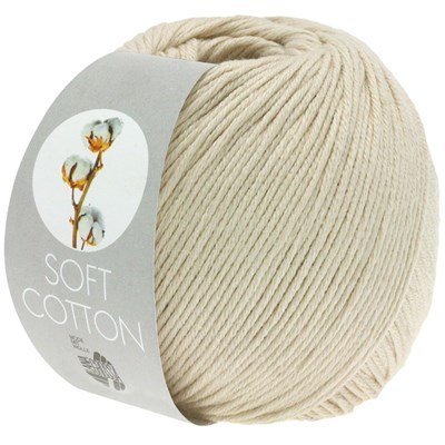 Lana Grossa Soft cotton 03 zand naturel opruiming 