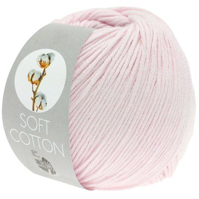 Lana Grossa Soft cotton 07 pastel roze opruiming 