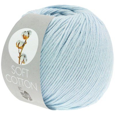 Lana Grossa Soft cotton 08 licht blauw opruiming 