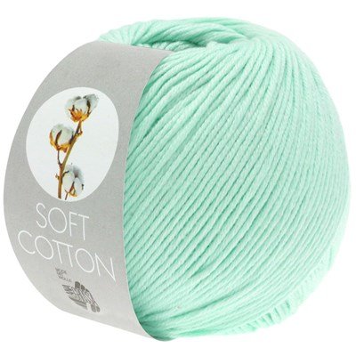 Lana Grossa Soft cotton 09 pastel turquoise opruiming 