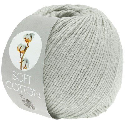Lana Grossa Soft cotton 18 lichtgrijs opruiming 