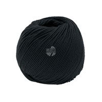 Lana Grossa Soft cotton 34 zwart (opruiming)