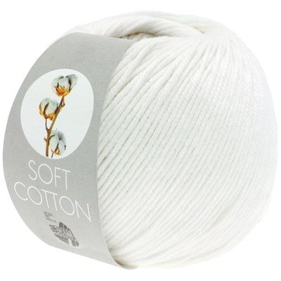 Lana Grossa Soft cotton 10 wit opruiming 