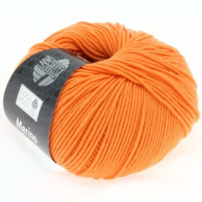 Lana Grossa Cool wool 418 mandarijn oranje opruiming 