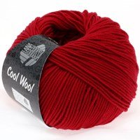 Lana Grossa Cool wool 437 donker rood