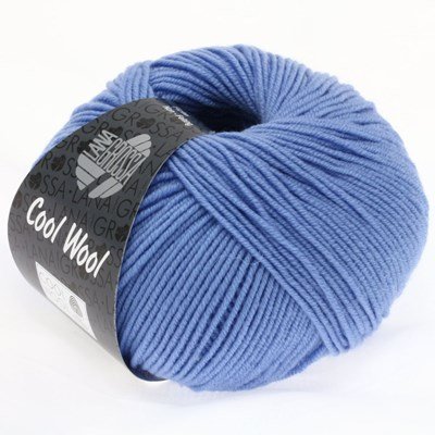 Lana Grossa Cool wool 463 blauw opruiming 