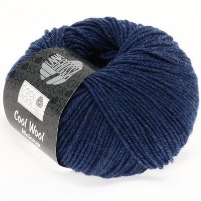 Lana Grossa Cool wool 490 donkerblauw opruiming 