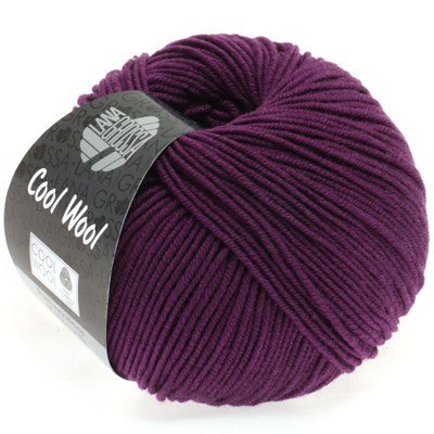 Lana Grossa Cool wool 2023 donker violet opruiming 