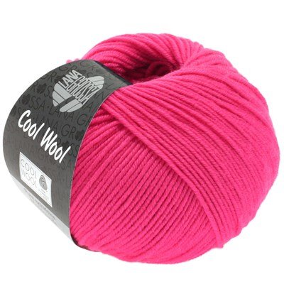 Lana Grossa Cool wool 2043 framboos rood opruiming 