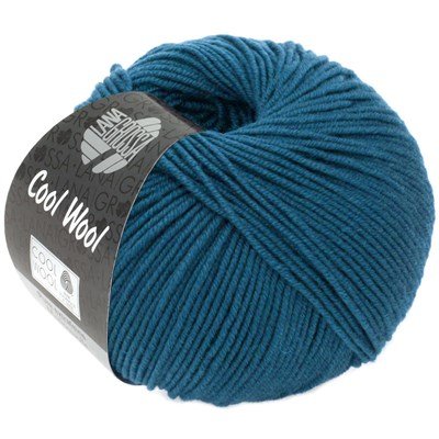 Lana Grossa Cool wool 2049 petrol blauw opruiming 