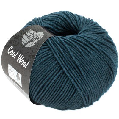 Lana Grossa Cool wool 2050 donker petrol blauw opruiming 