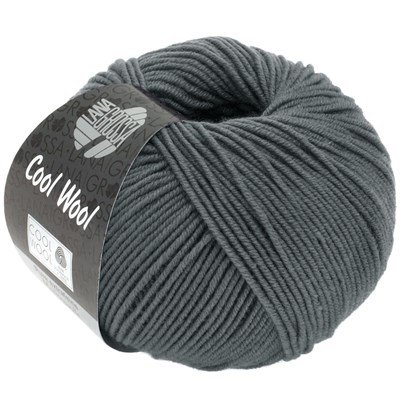 Lana Grossa Cool wool 2064 donker grijs opruiming 
