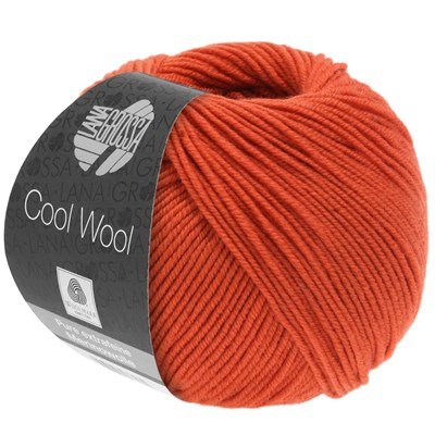 Lana Grossa Cool wool 2066 oranje rood opruiming 
