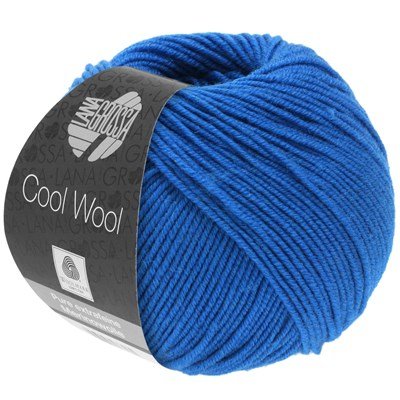 Lana Grossa Cool wool 2071 fris blauw opruiming 