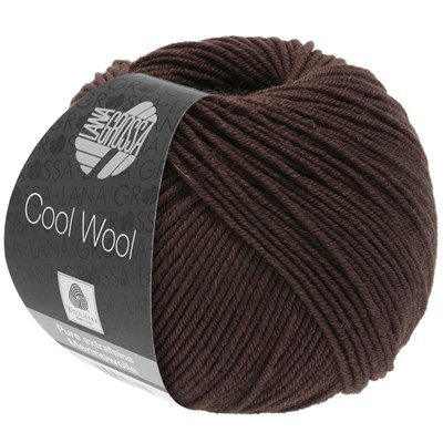 Lana Grossa Cool wool 2074 donker bruin