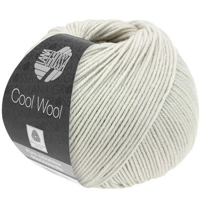 Lana Grossa Cool wool 2076 mossel grijs opruiming 