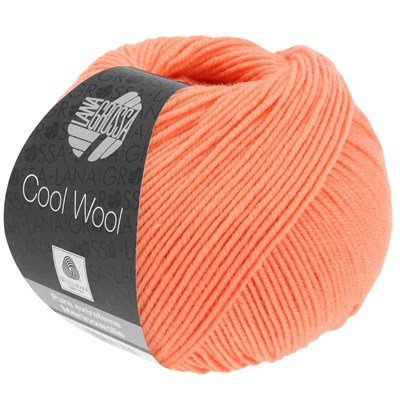 Lana Grossa Cool wool 2084 zalm oranje opruiming 