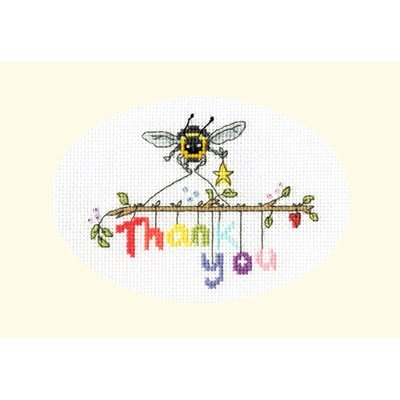 Borduurpakket dieren - Bee-ing Thankful