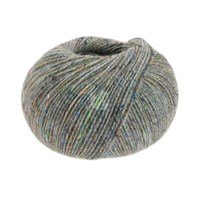 Lana Grossa Ecopuno tweed 303 grijs gemeleerd (op=op uit collectie)
