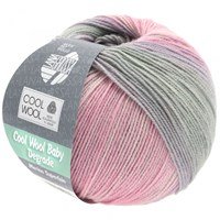 Lana Grossa Cool Wool Baby degrade 508 grijs roze (opruiming)