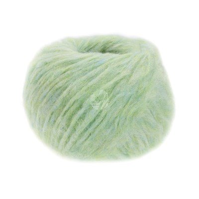 Lana Grossa Lala berlin furry 23 pastel mint groen op=op uit collectie 