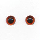 Ogen 10 mm amber met twinkel (5 paar)