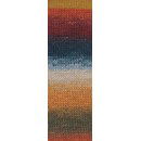 Lang Yarns Merino 120 dégradé 37.0009 Blue/Orange/Brick