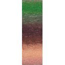 Lang Yarns Merino 120 dégradé 37.0010 Green/Bordeaux/Salmon