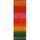 Lang Yarns Merino 120 dégradé 37.0012 Red/Green/Orange