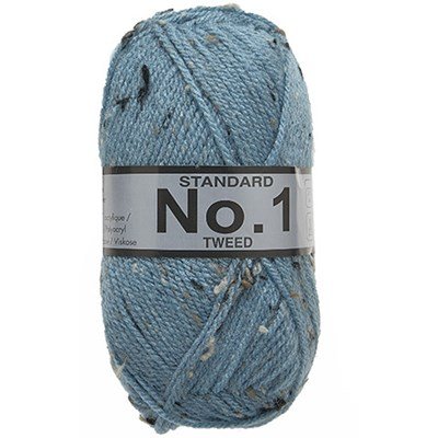 Lammy Yarns No 1 Tweed 663 jeans blauw