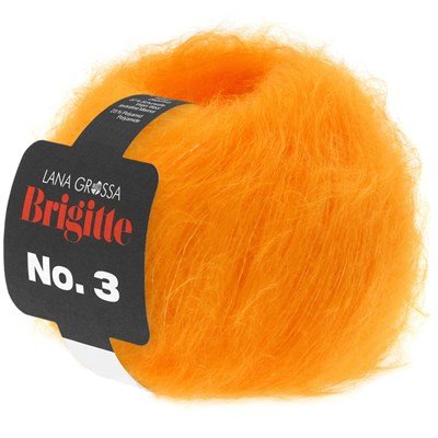 Lana Grossa Brigitte no. 3 53 neon oranje opruiming 