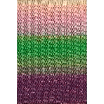 Lang Yarns Merino+ Color 926.0202 Green/Bordeaux/Salmon