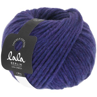 Lana Grossa Lala berlin lovely cotton 30 paars blauw opruiming 
