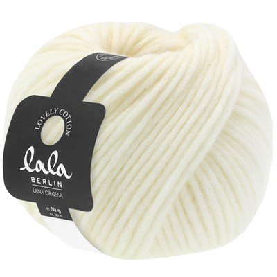 Lana Grossa Lala berlin lovely cotton 33 ecru opruiming 