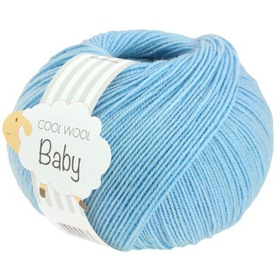 Lana Grossa Cool Wool Baby 298 baby blauw opruiming 