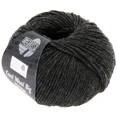 Lana Grossa Cool wool big melange 618 Antraciet opruiming 