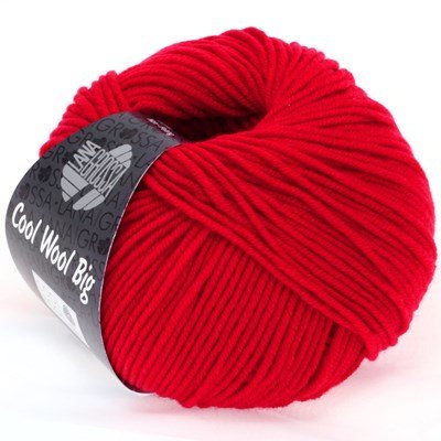 Lana Grossa Cool wool big 648 donker rood opruiming 