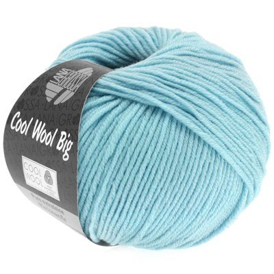 Lana Grossa Cool wool big 946 hemelblauw opruiming 