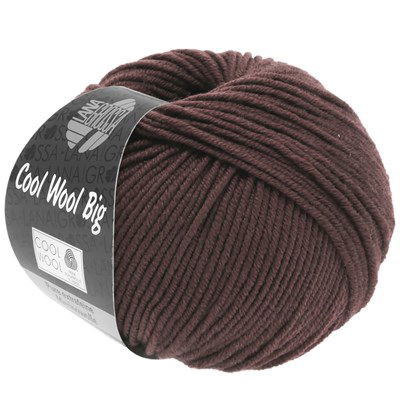 Lana Grossa Cool wool big 964 chocolade bruin