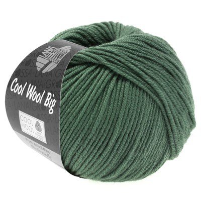 Lana Grossa Cool wool big 967 oud groen opruiming 