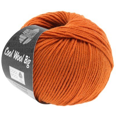Lana Grossa Cool wool big 970 oranje rood opruiming 