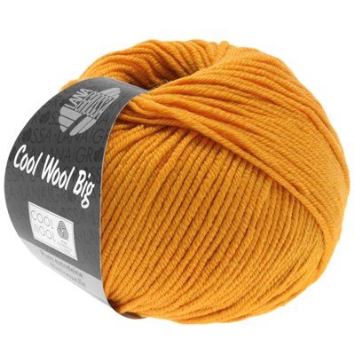 Lana Grossa Cool wool big 974 oker geel opruiming 