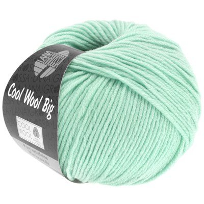 Lana Grossa Cool wool big 978 pastel mint groen opruiming 