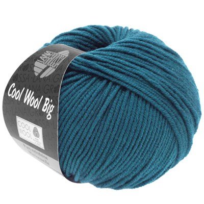Lana Grossa Cool wool big 979 donker petrol blauw opruiming 