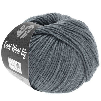 Lana Grossa Cool wool big 981 metaal grijs opruiming 